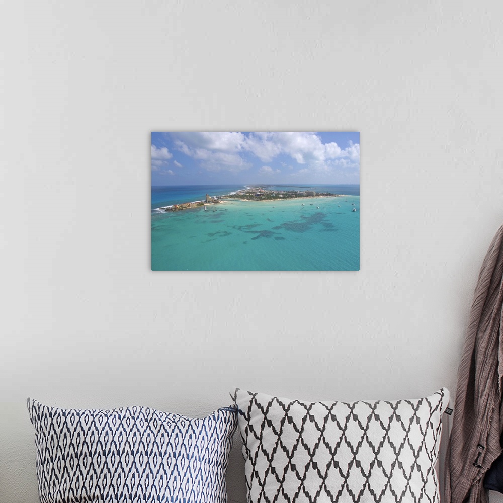 A bohemian room featuring North Beach, Isla Mujeres, Mexico - Aerial Photograph