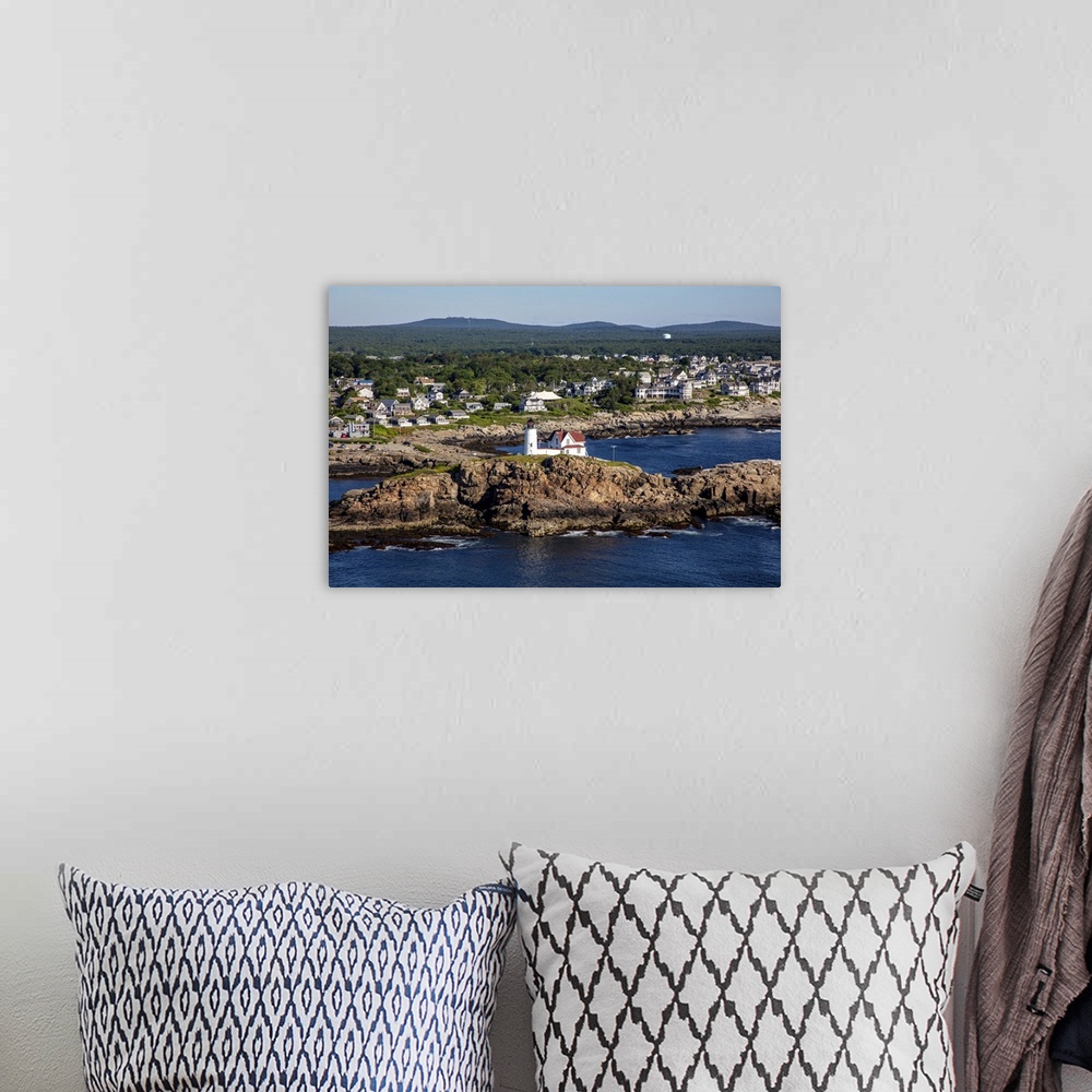 A bohemian room featuring Nubble Lighthouse
