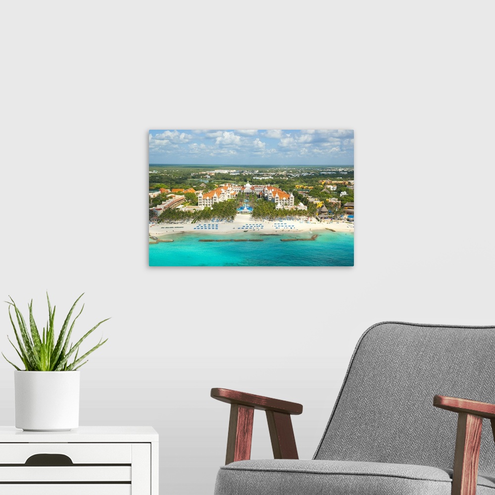 A modern room featuring Riu Hotel Playacar, Playa del Carmen - Aerial Photograph