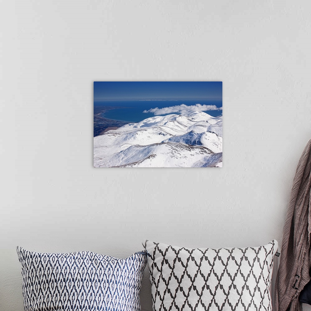 A bohemian room featuring Snow Covered Mourne Mountains, Northern Ireland - Aerial Photograph