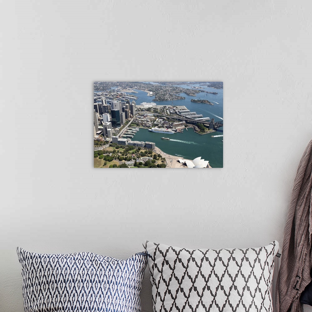 A bohemian room featuring Sydney Cove, Australia - Aerial Photograph