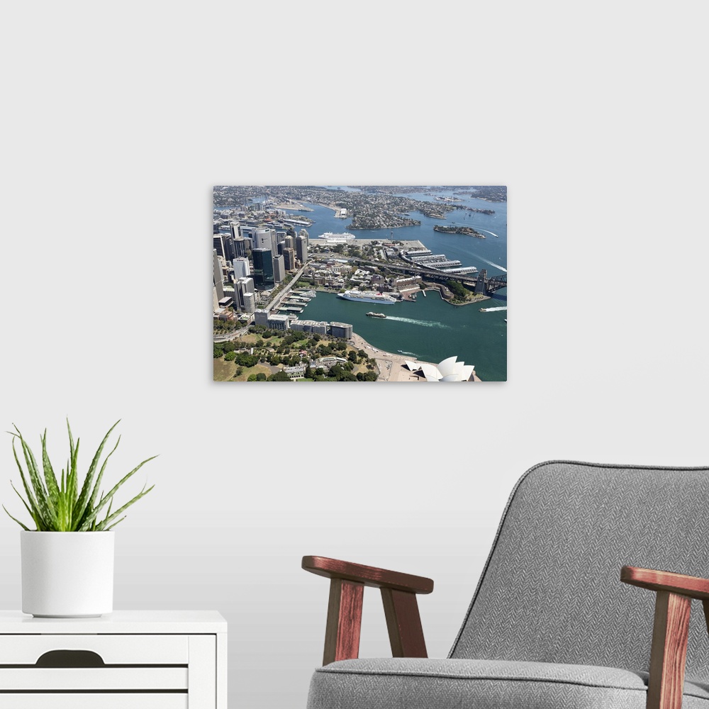 A modern room featuring Sydney Cove, Australia - Aerial Photograph
