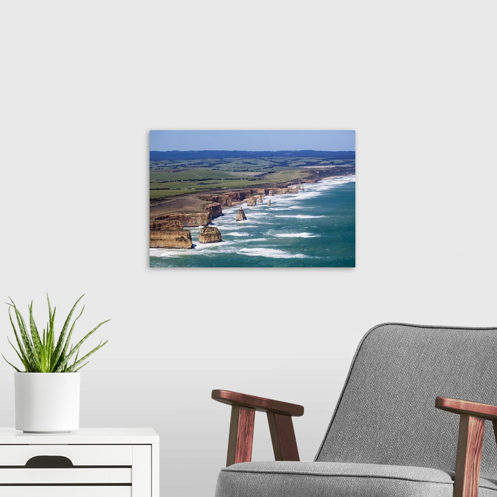 A modern room featuring The Twelve Apostles In Port Campbell National Park, Australia - Aerial Photograph