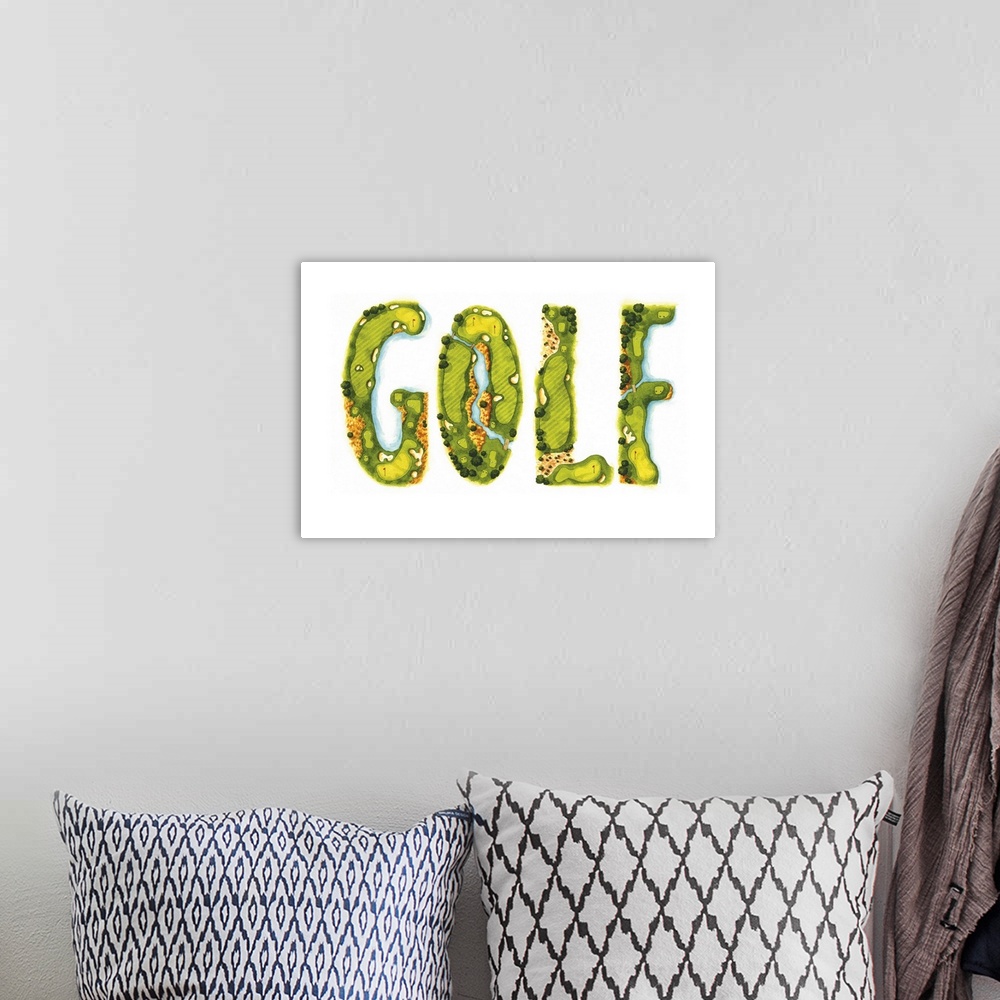 A bohemian room featuring When your fairways, bunkers, and green spell out your happy place.