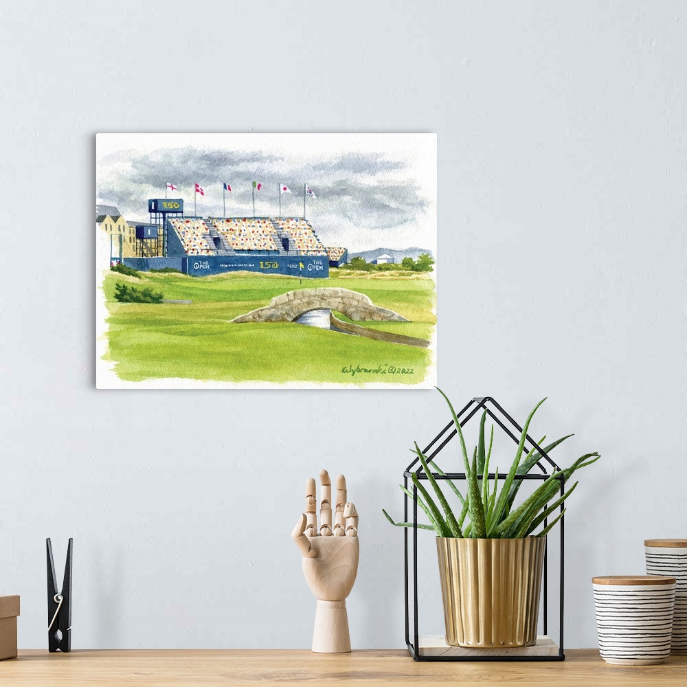 A bohemian room featuring This centuries-old bridge on the Old Course is an iconic landmark known around the world.