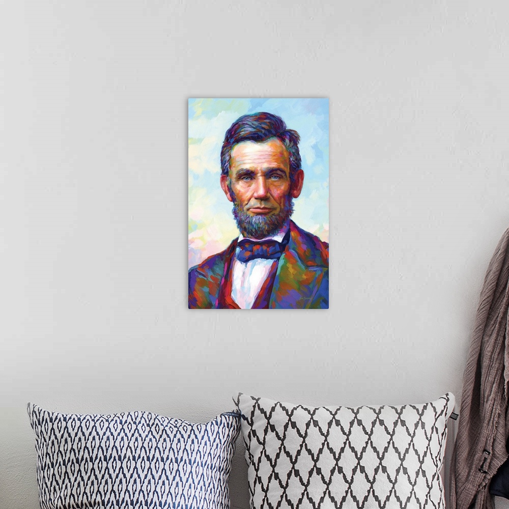 A bohemian room featuring Abraham Lincoln II