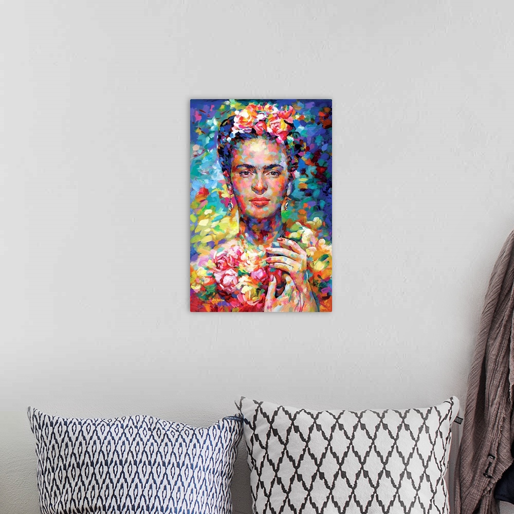 A bohemian room featuring Frida