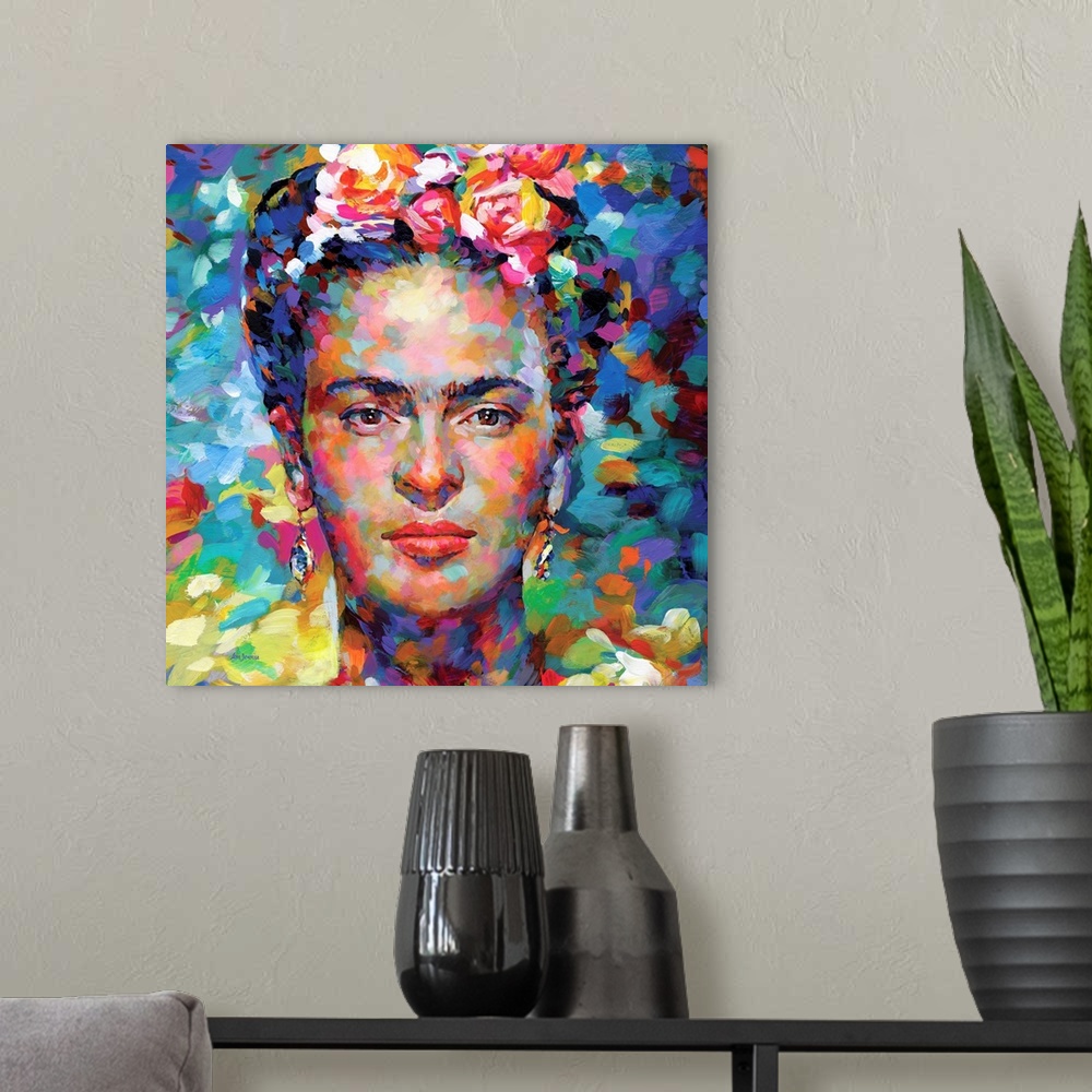 A modern room featuring Frida Kahlo II