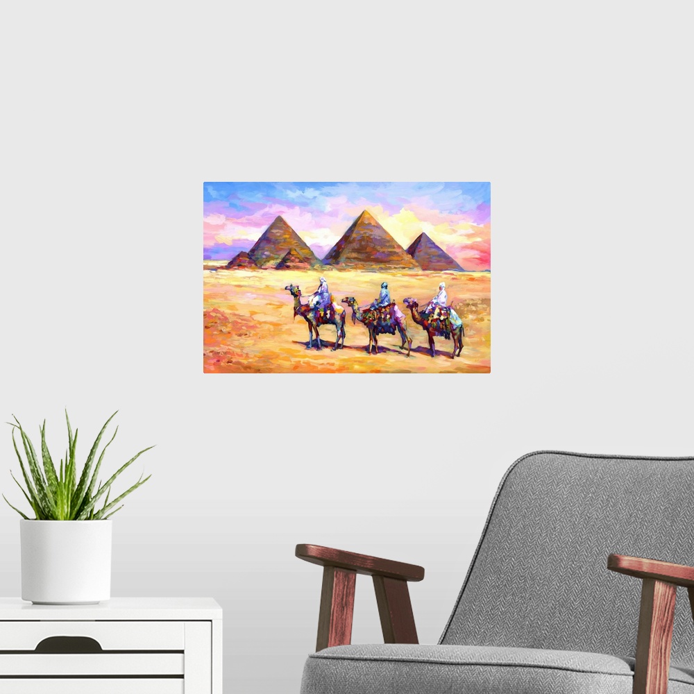 A modern room featuring Pyramids Of Giza, Egypt