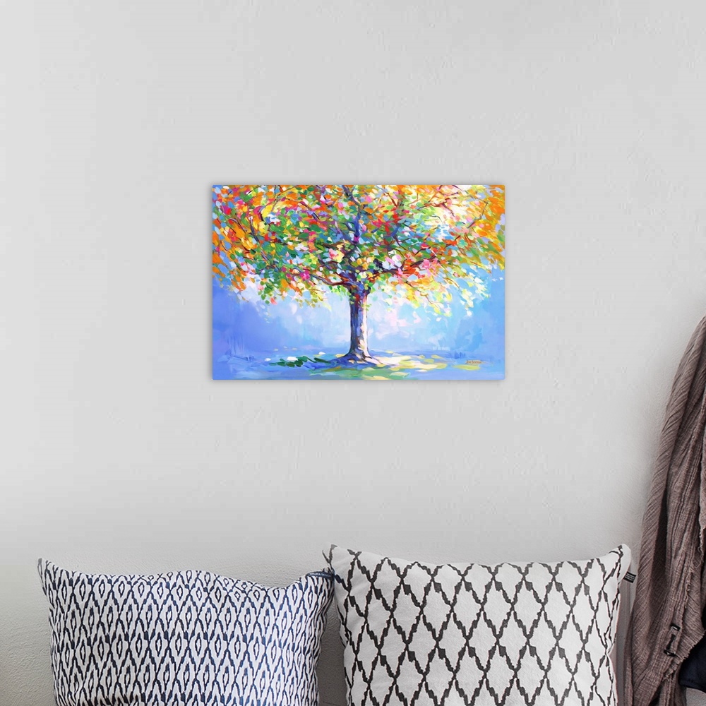 A bohemian room featuring Tree of Hope