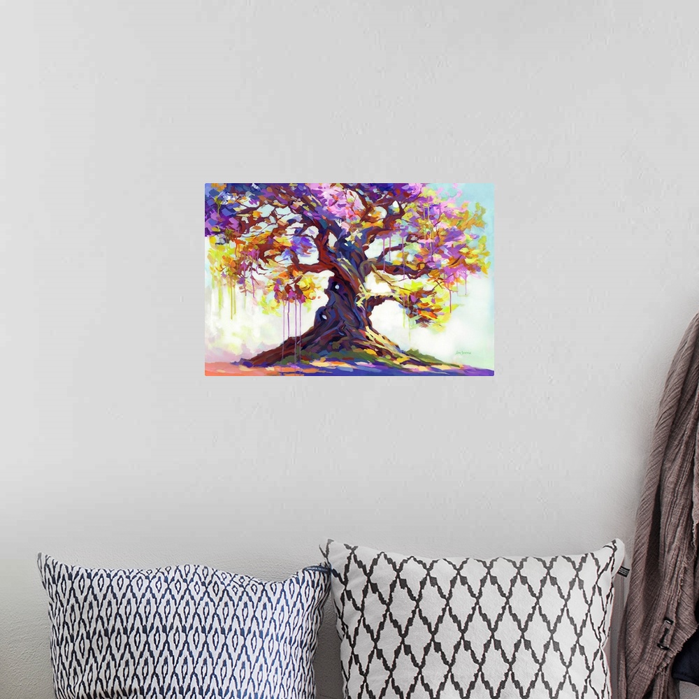 A bohemian room featuring Tree of Melting Love
