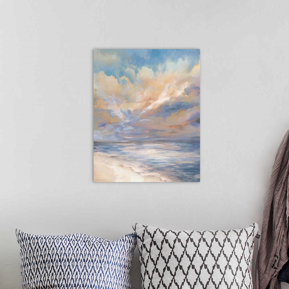 A bohemian room featuring Abstract Sky