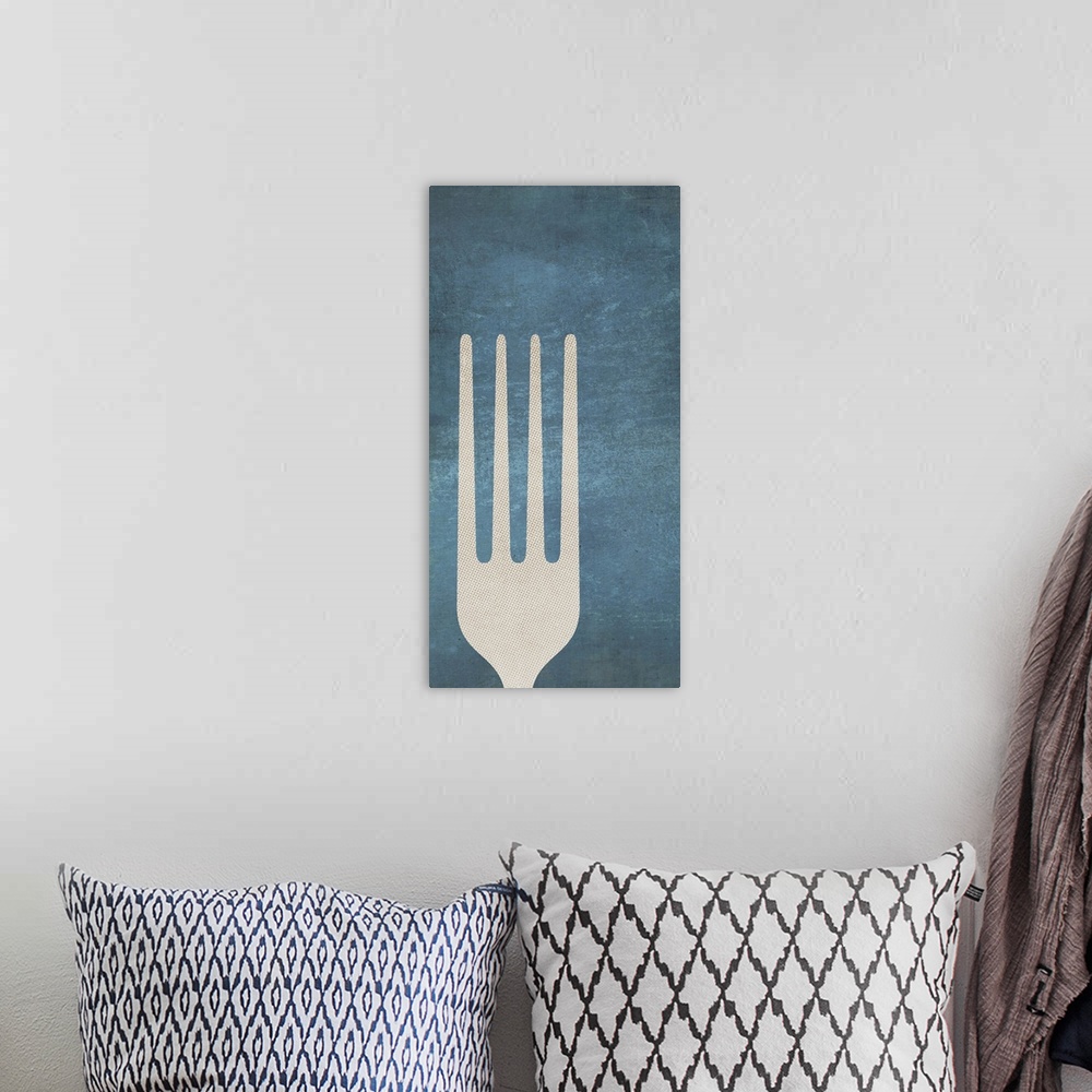 A bohemian room featuring Blue Fork Panel