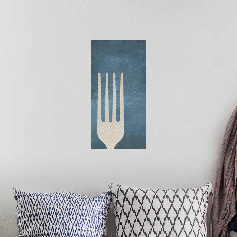 A bohemian room featuring Blue Fork Panel