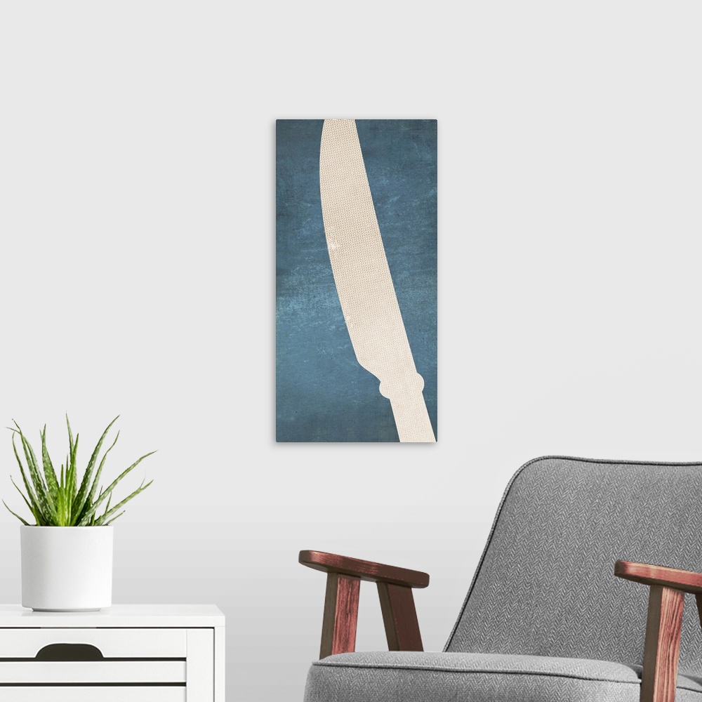 A modern room featuring Blue Knife Panel