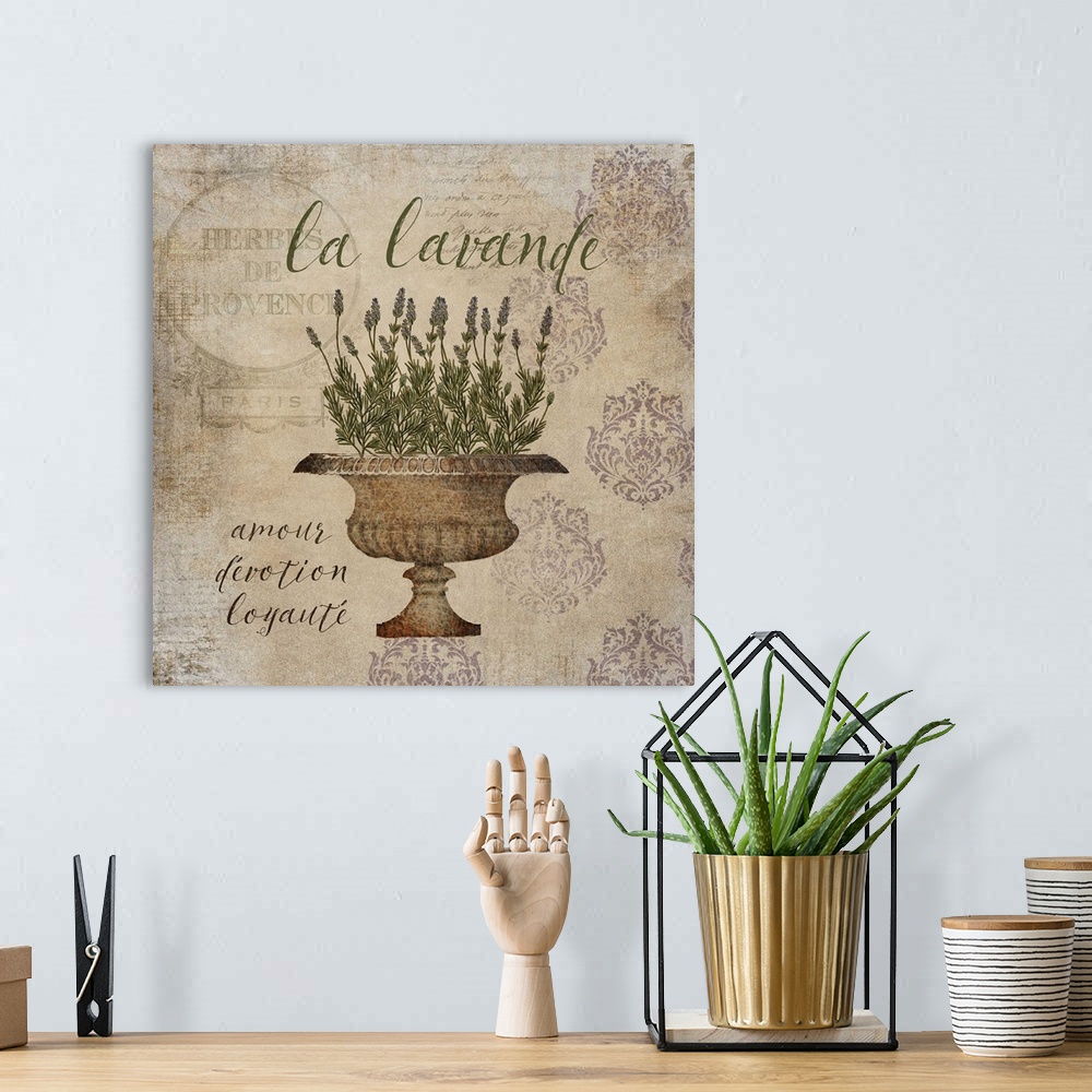 A bohemian room featuring French Herbs La Lavende