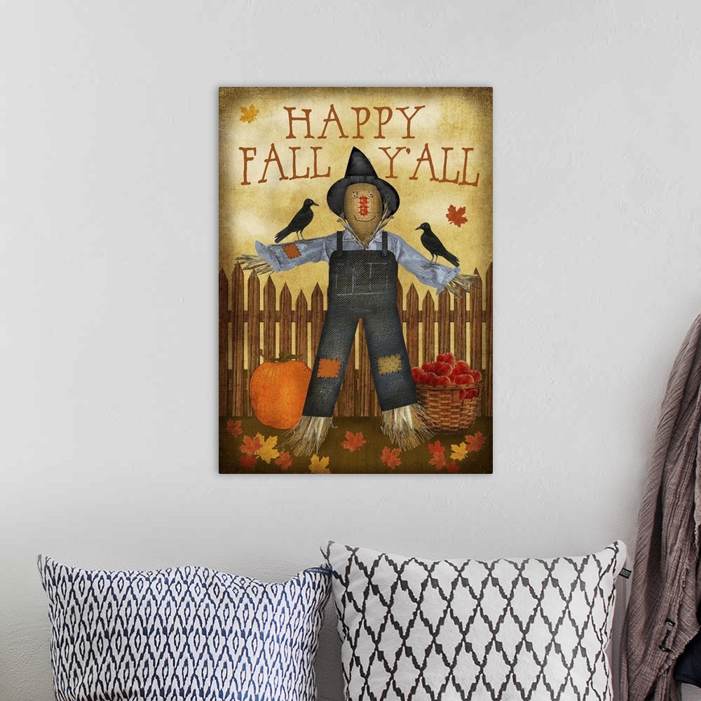 A bohemian room featuring Happy Fall Y'all