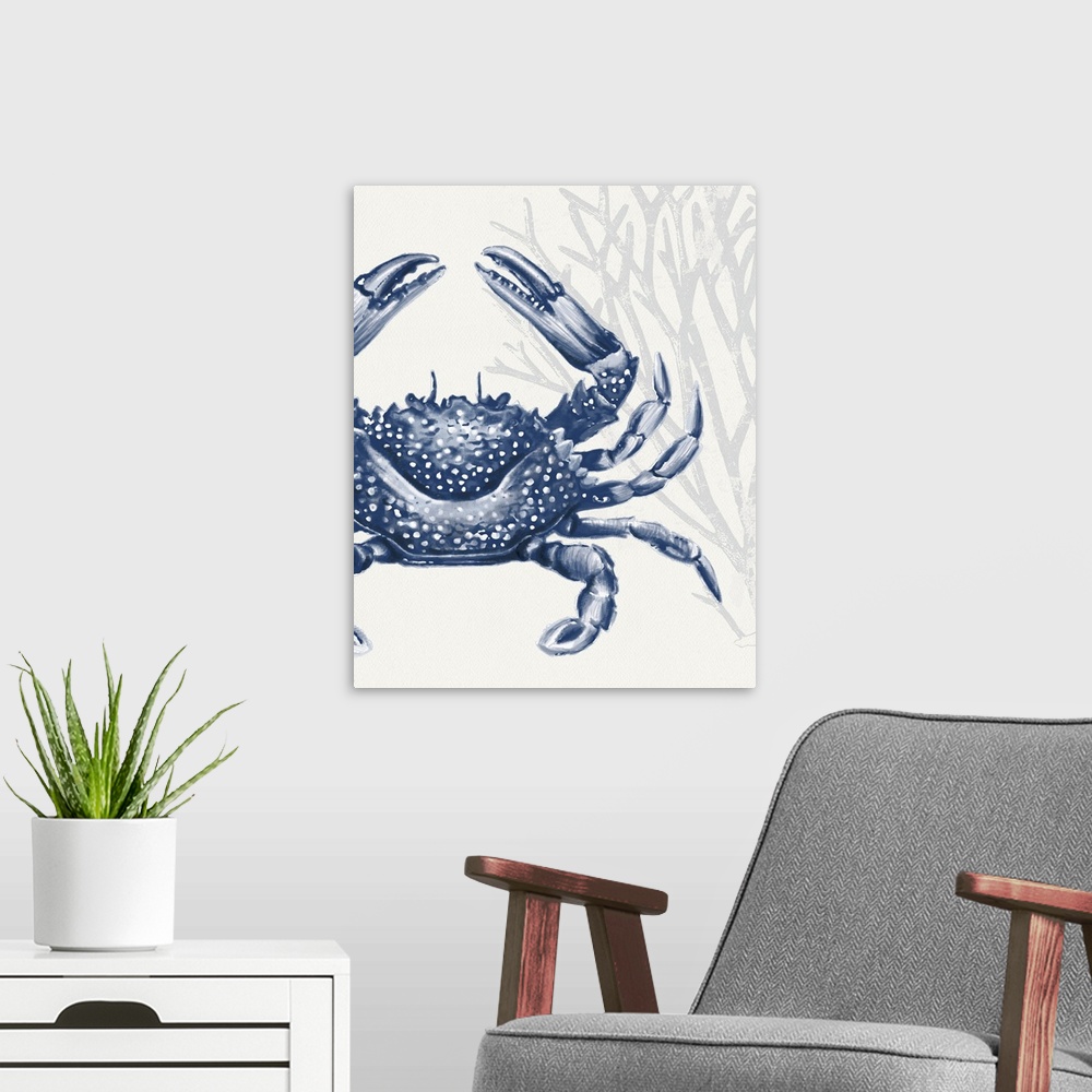 A modern room featuring Crab In Blue
