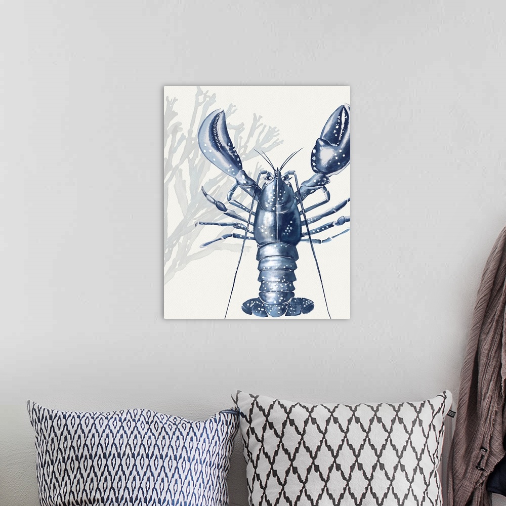 A bohemian room featuring Lobster In Blue