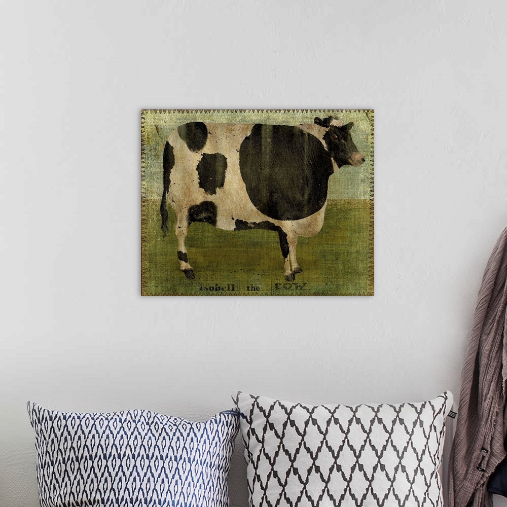 A bohemian room featuring Isobell Cow