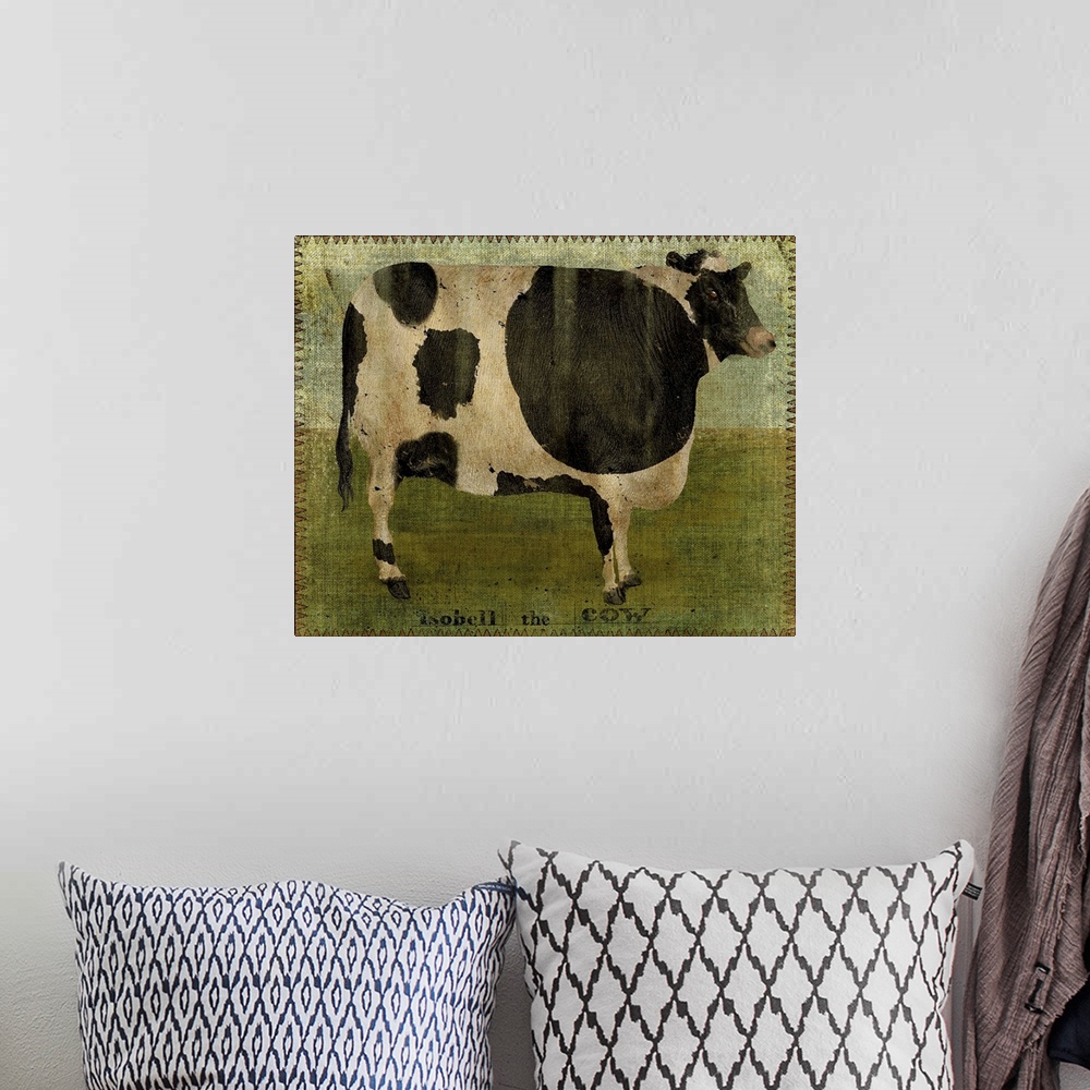 A bohemian room featuring Isobell Cow