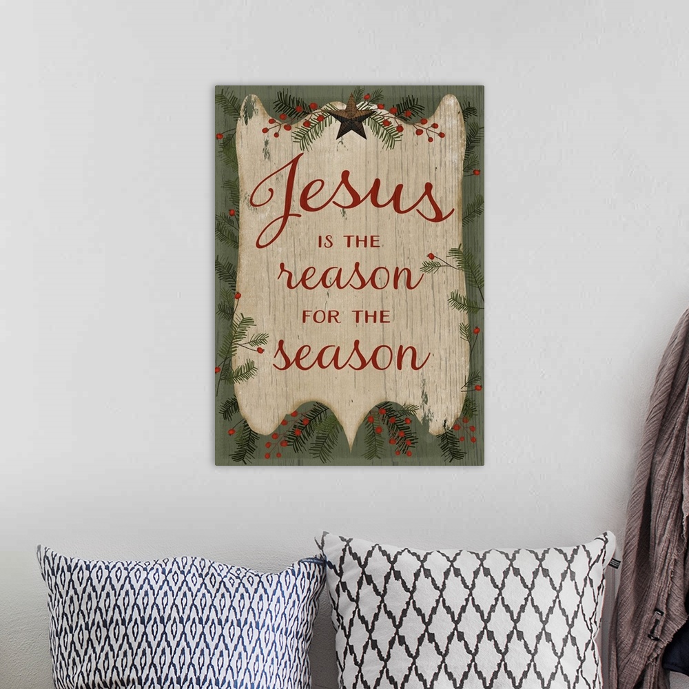 A bohemian room featuring Jesus is the Reason