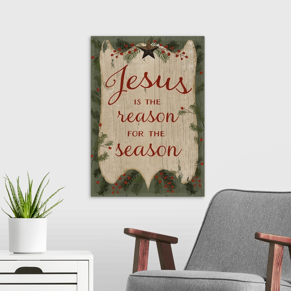 A modern room featuring Jesus is the Reason