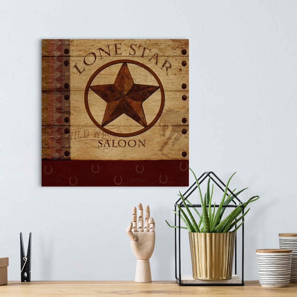 A bohemian room featuring Lone Star