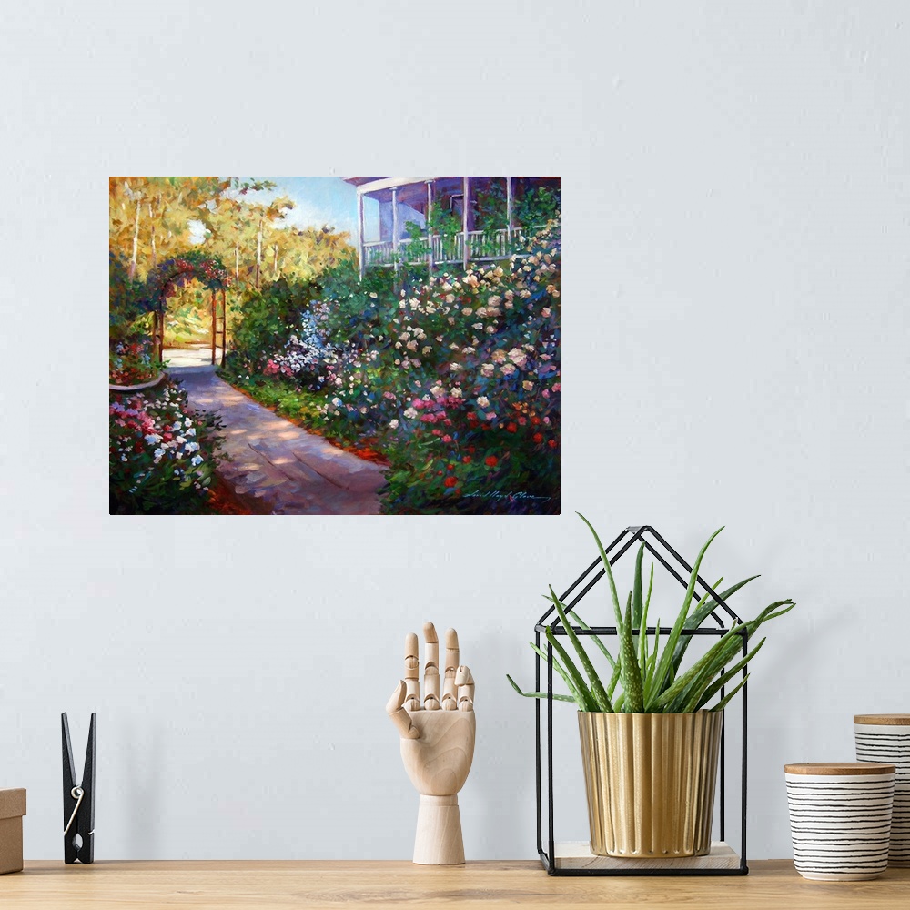 A bohemian room featuring Pathway of Colors