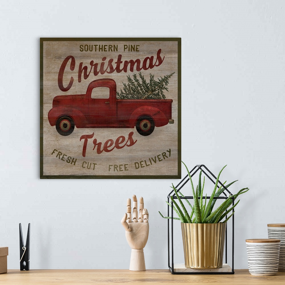 A bohemian room featuring Pick Up Truck Trees