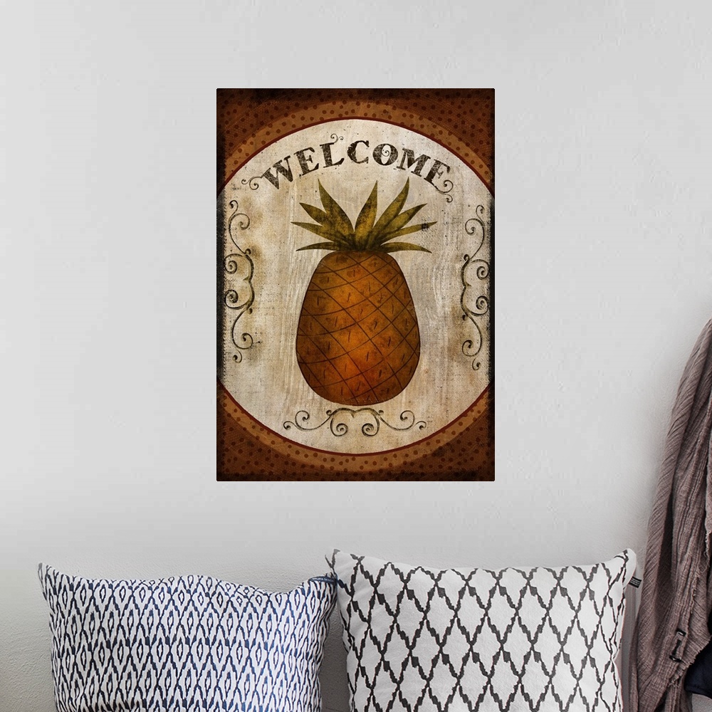 A bohemian room featuring Pineapple Welcome