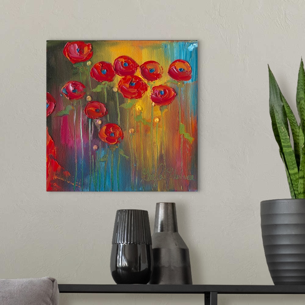 A modern room featuring Poppies X