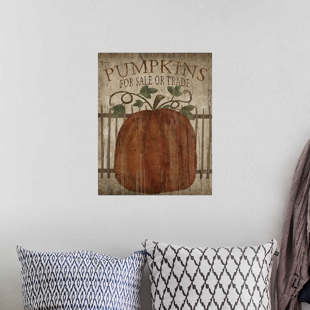 A bohemian room featuring Pumpkins for Sale
