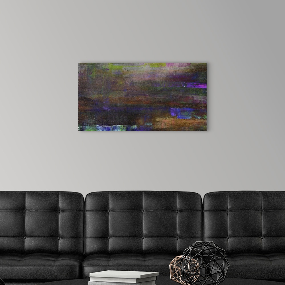 A modern room featuring Purple Landscape