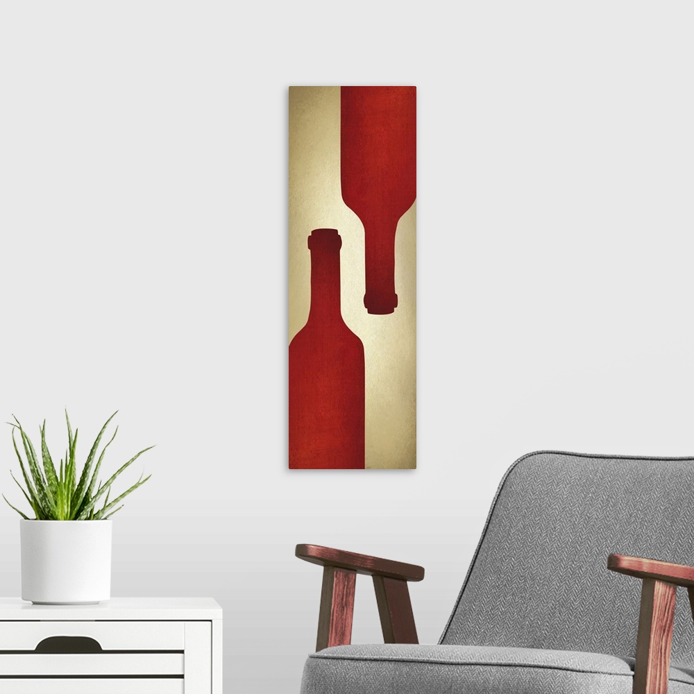 A modern room featuring Vino Bottle Beige Panel