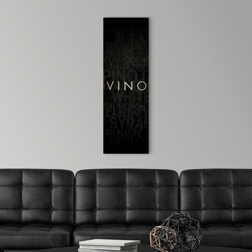 A modern room featuring Vino Bottle Panel