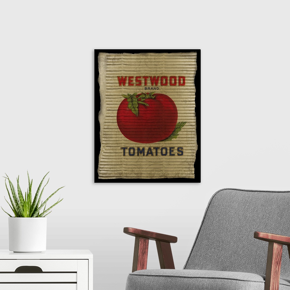 A modern room featuring Vintage Tomatoes