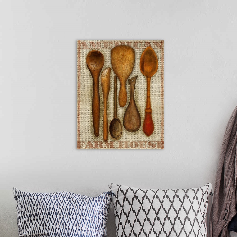 A bohemian room featuring Wooden Spoons