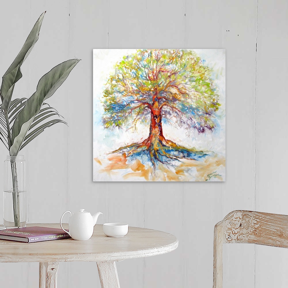 A farmhouse room featuring This painting is called HOPE and encourages all of us to look to our history and life journeys, a...
