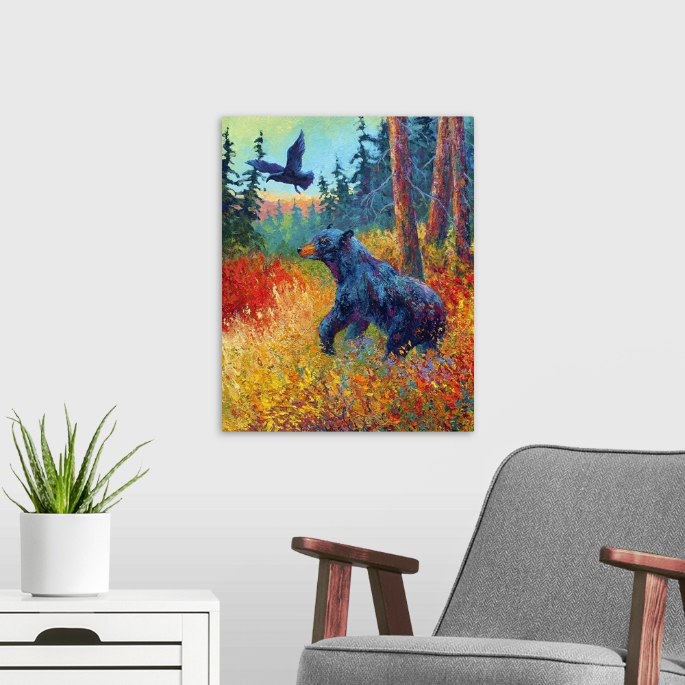 A modern room featuring Forest Friends