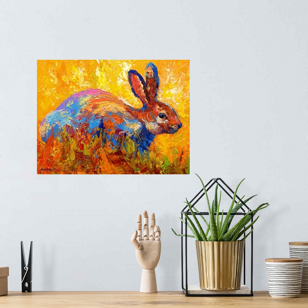 A bohemian room featuring Forest Rabbit II