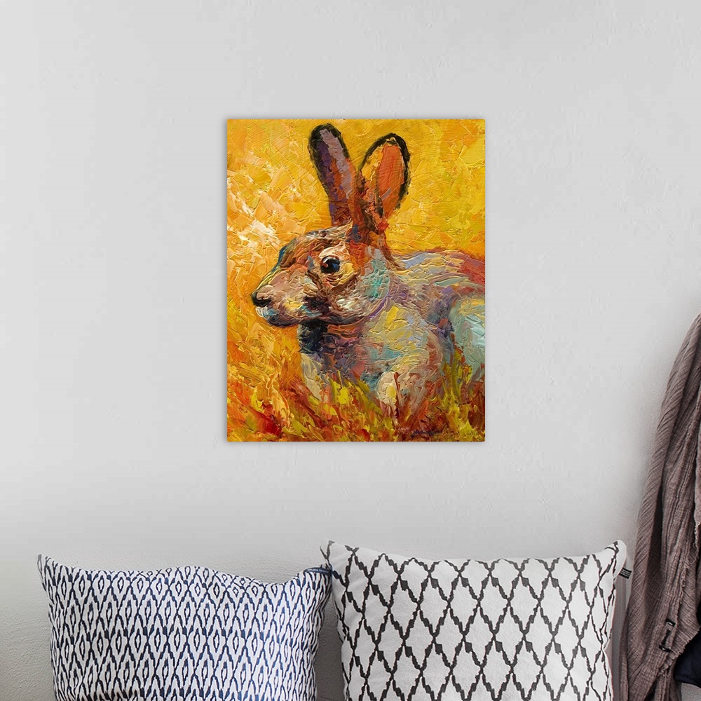 A bohemian room featuring Forest Rabbit III