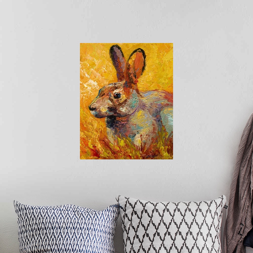 A bohemian room featuring Forest Rabbit III