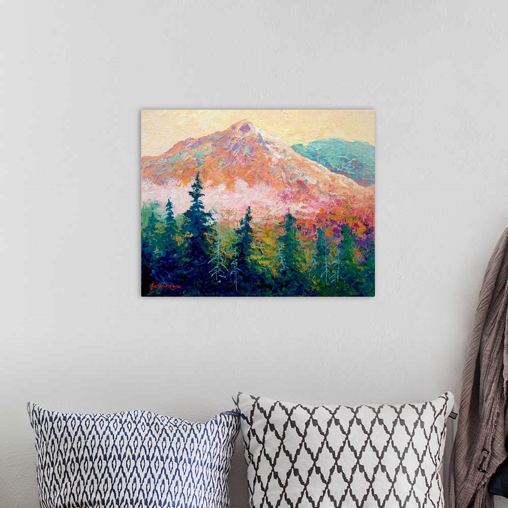 A bohemian room featuring Mountain Sentinel