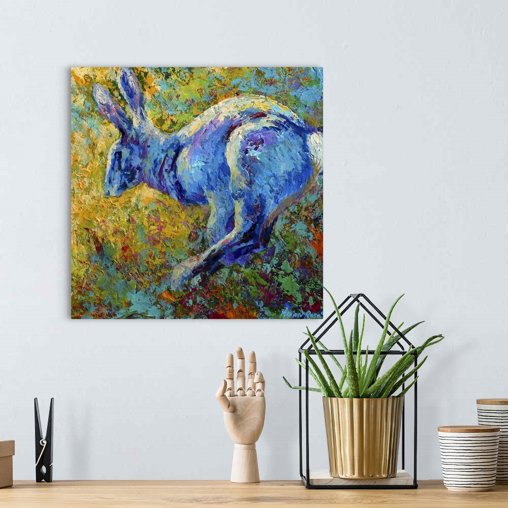 A bohemian room featuring Running Hare