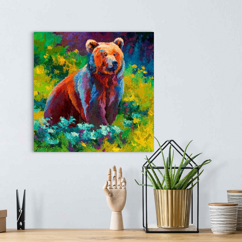 A bohemian room featuring Wildflower Grizzly