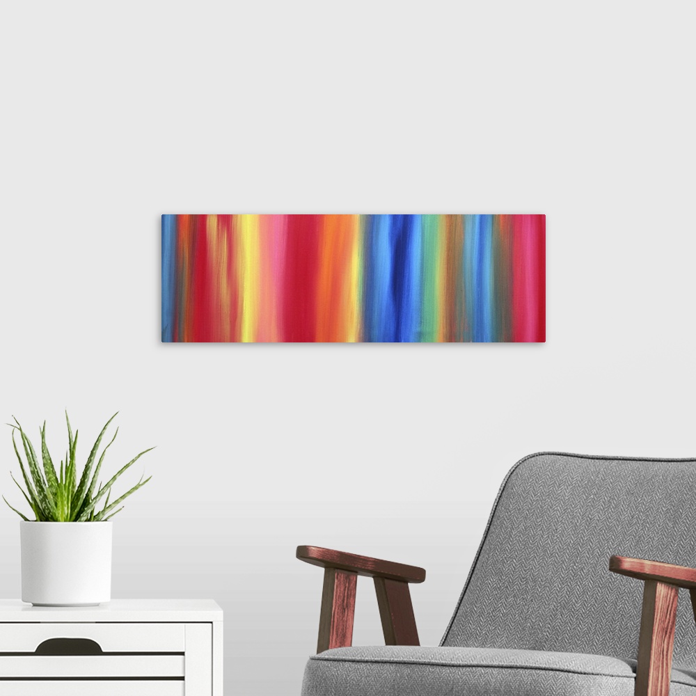 A modern room featuring Rainbow Effect