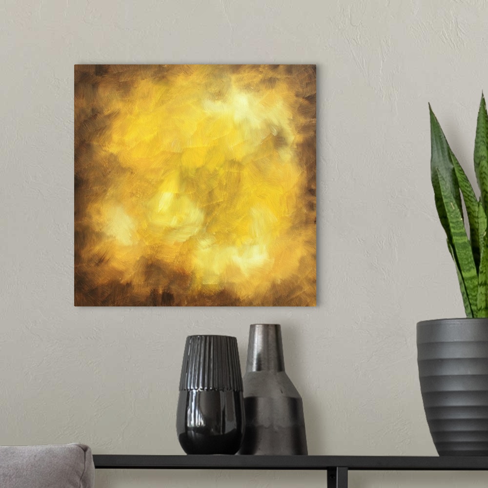 A modern room featuring This is a Huge contemporary set of three original paintings that coordinate with one another. ?Th...