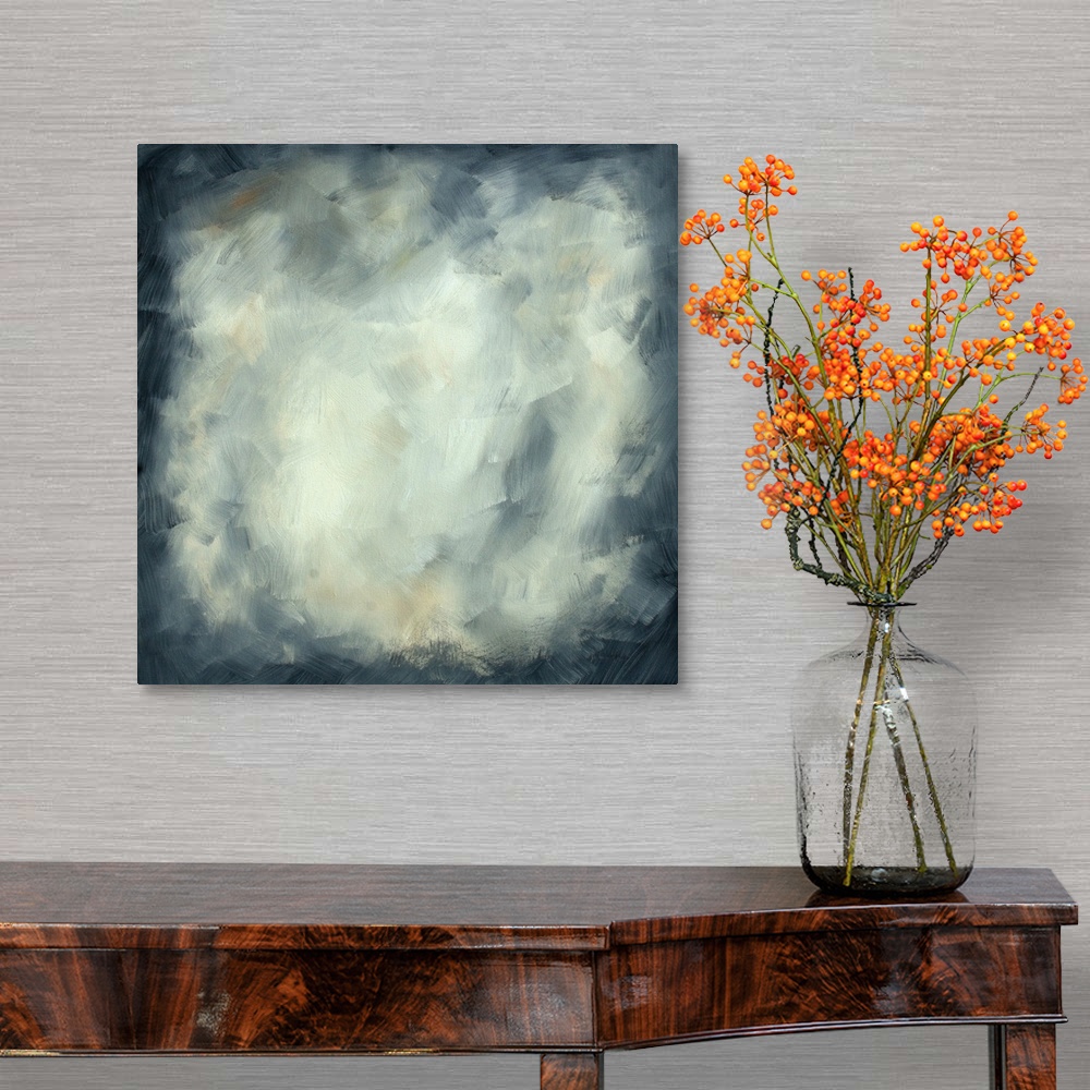 A traditional room featuring This is a Huge contemporary set of three original paintings that coordinate with one another. ?Th...