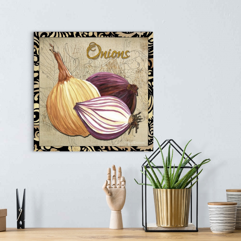 A bohemian room featuring Vegetables II - Onions